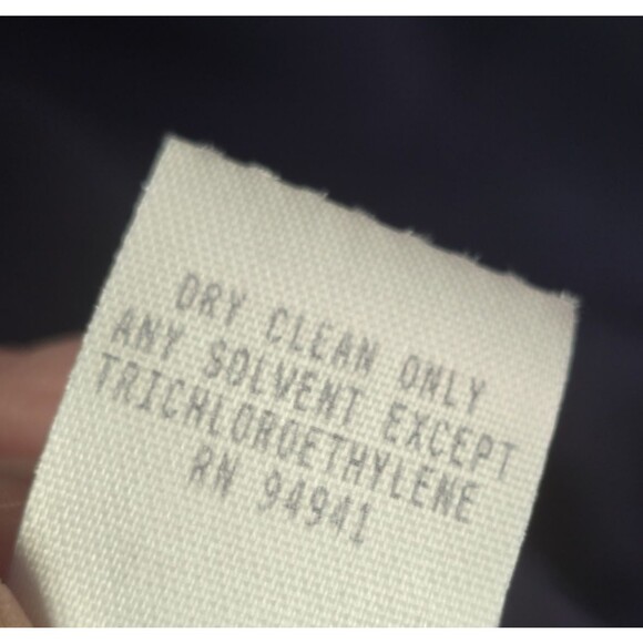 Donna Degnan Textured Woven Blazer Navy Black One Button Size 10 - Picture 6 of 16